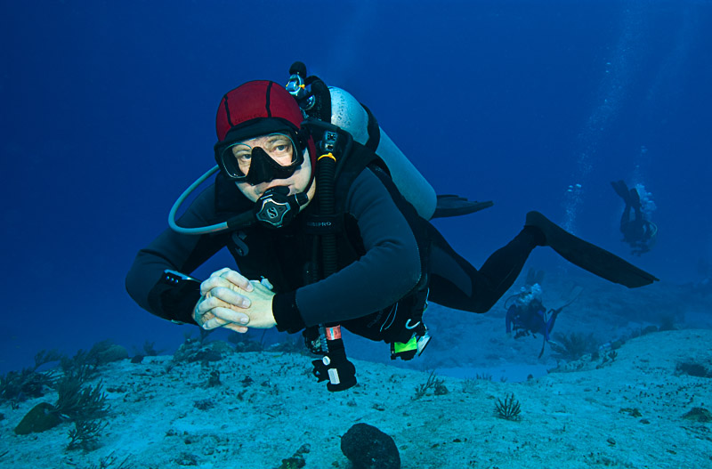 Underwater Photographer Chris Crumley; No Camera