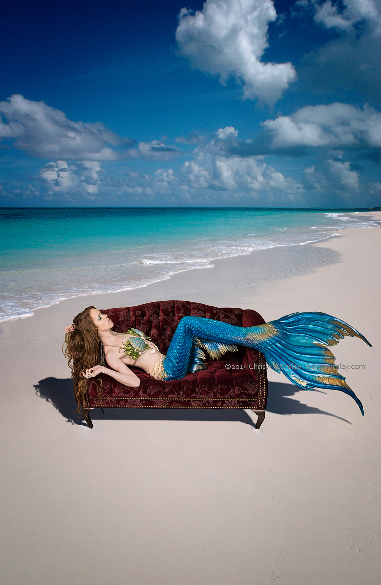 Mermaid and the Red Love Seat