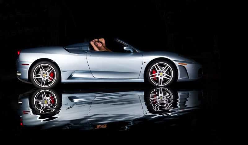 Ferrari in the Reflecting Pool