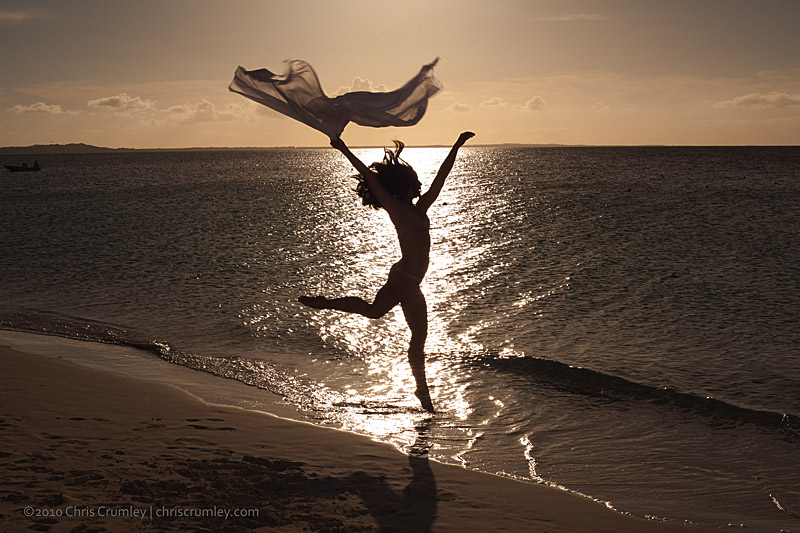 Felice Gabrielle Romero Flies at Sunset - Providenciales, Turks & Caicos