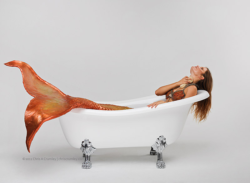 Mermaid Melissa Fenton in Victoria + Albert Tub