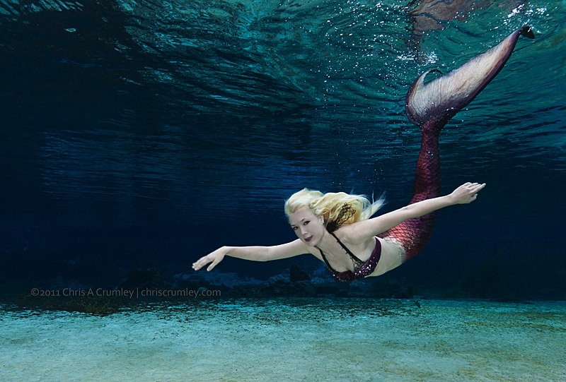 Mermaid Iara Mandyn in Rainbow River Headspring