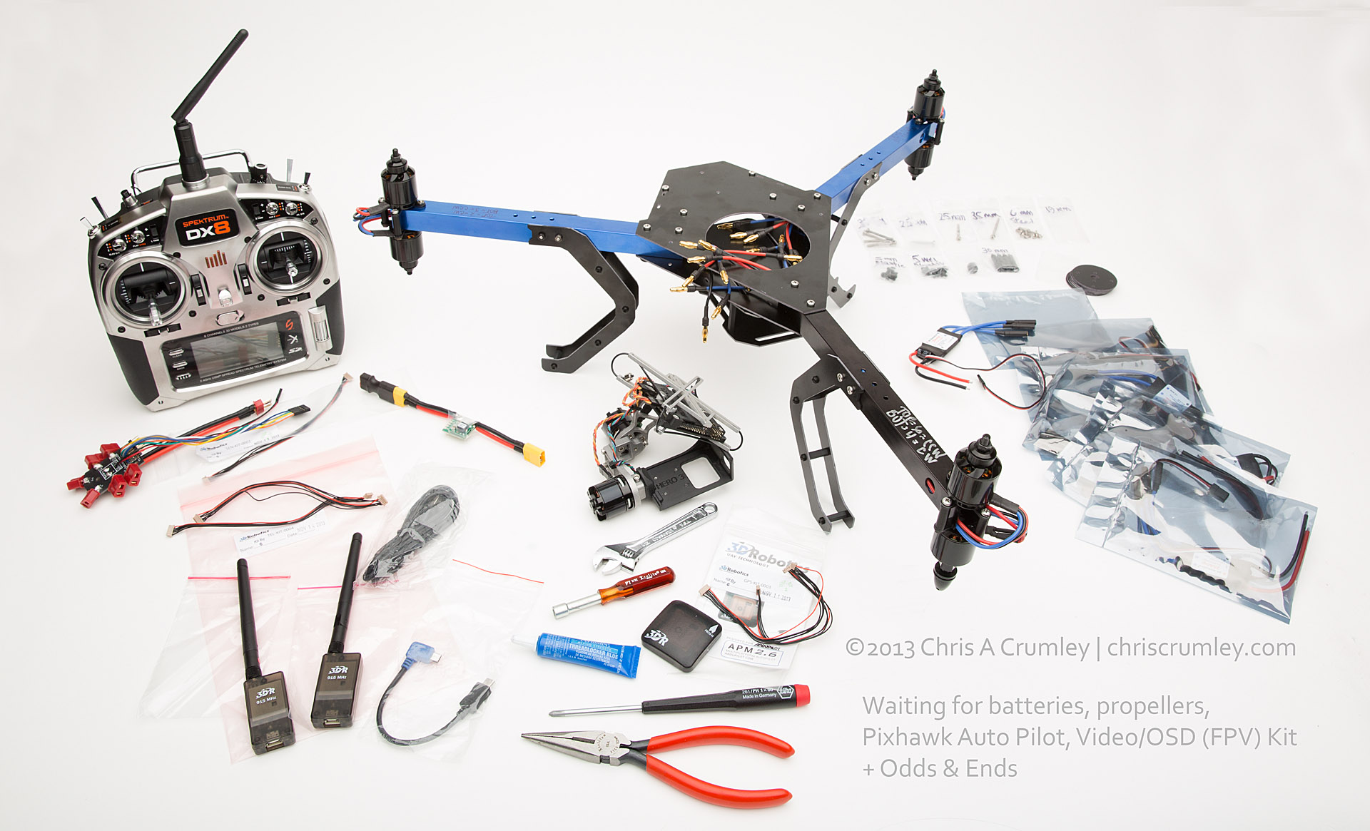 Contruction Project: Build 3D Robotics Y6 Copter/Drone