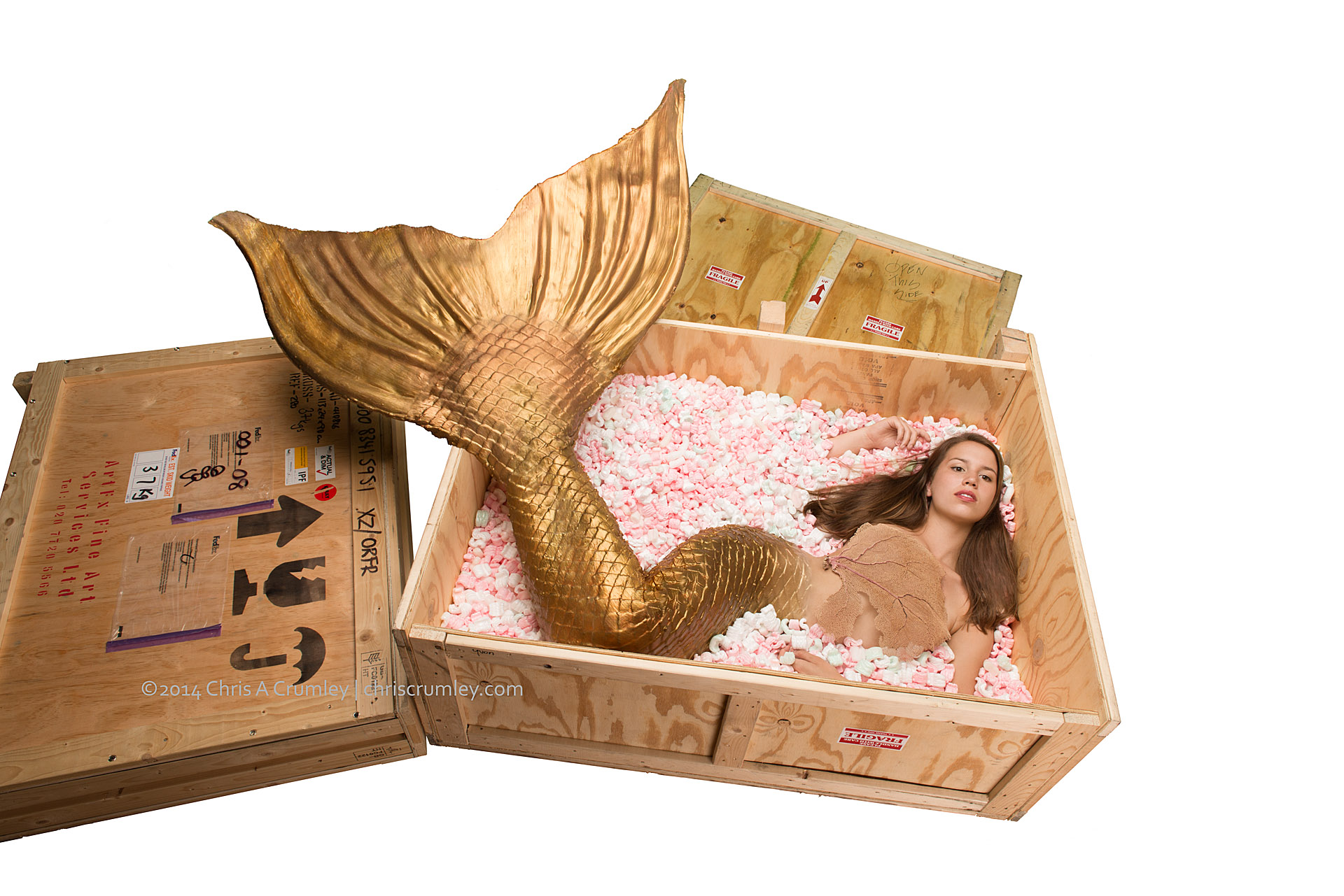 Golden Mermaid Ready for Shipping