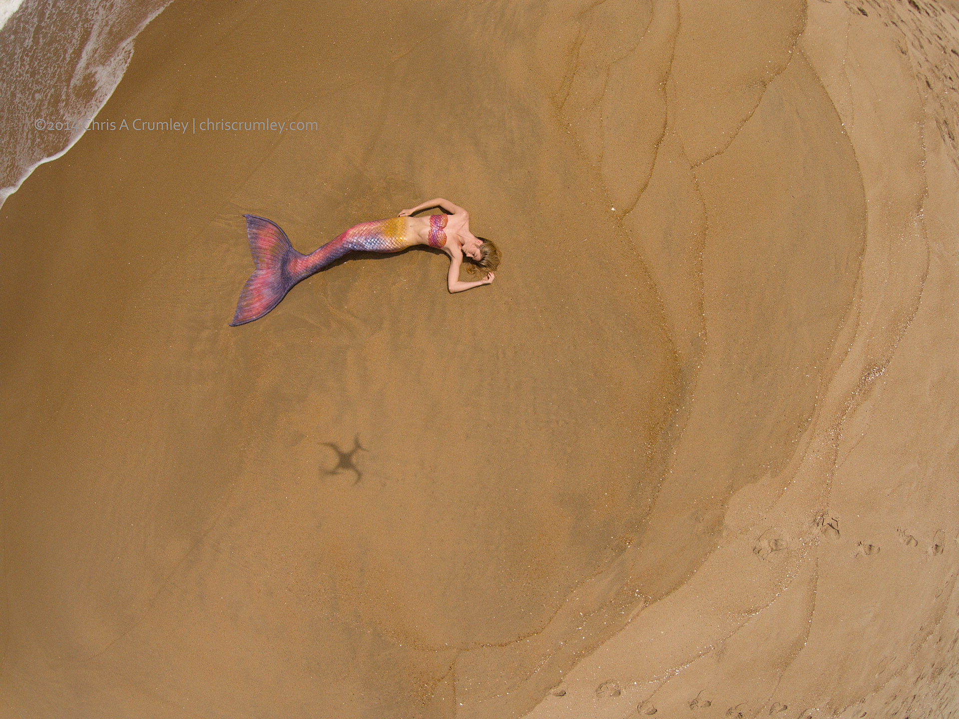 Aerial of Mermaid; Virginia Beach at 78th Street