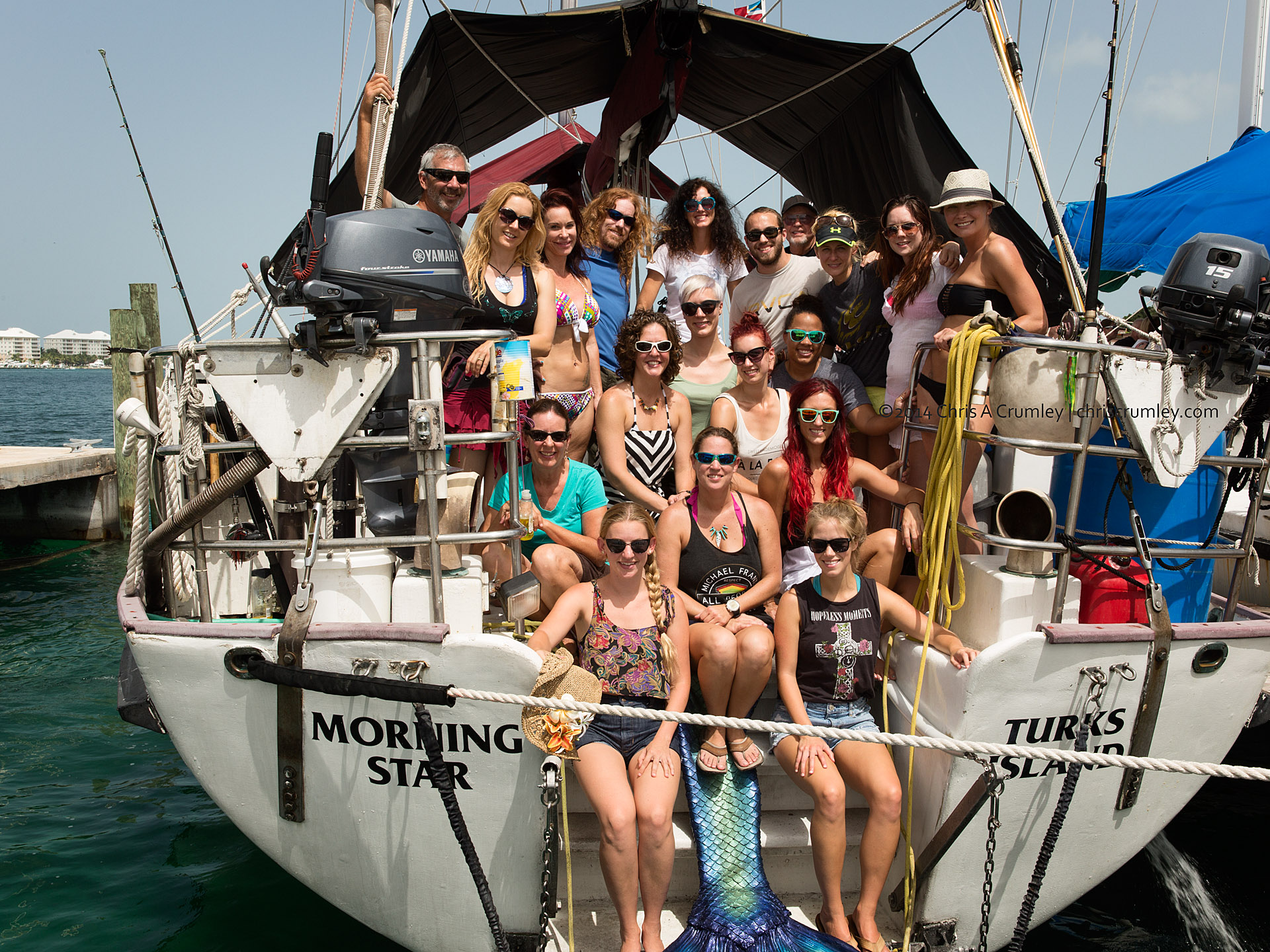 Crew Shot from Mermaid Portfolio Workshop 2014 Exuma Cays, Bahamas Islands