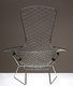 Experimenting with a stainless steel chair 