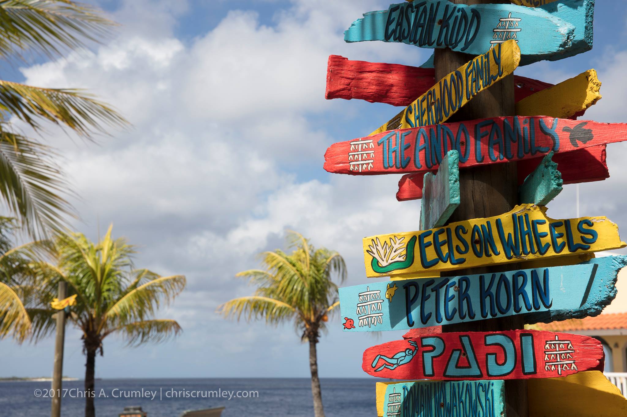 Sign Post in Bonaire